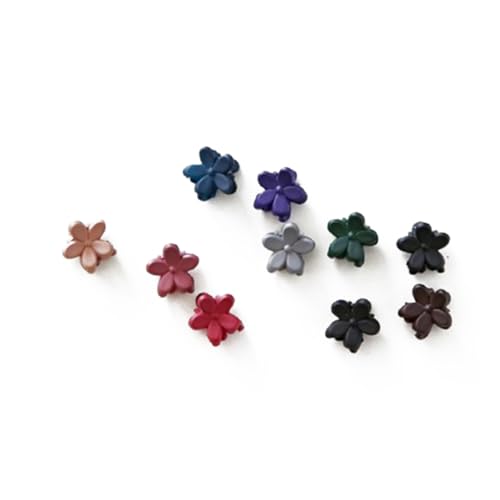 DOITOOL 10stücke Blumen Haarspangen Mini Für Mädchen Aus Strapazierfähigem Acryl Und Metall Blütendurchmesser Zufällige Farbe Für Mädchen von DOITOOL