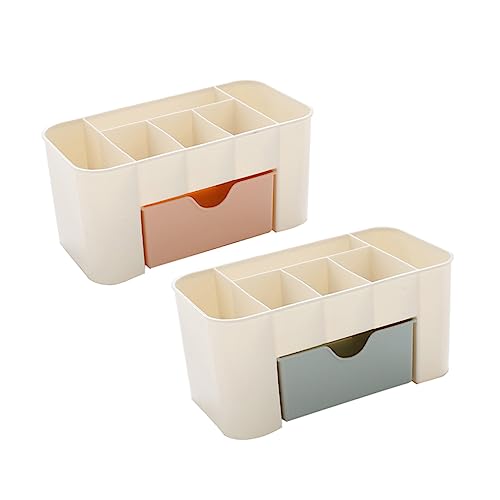 DOITOOL Multifunktionale Desktop Storage Box Kleiner Make-up Organizer Mit Schublade Nicht-basis Halten Creme Pinsel Lippenstift Farbe DOITOOL Multifunktionale Desktop Storage Box Kleiner Make-up Organizer Mit Schublade Nicht-basis Halten Creme Pinsel Lippenstift Farbe von DOITOOL