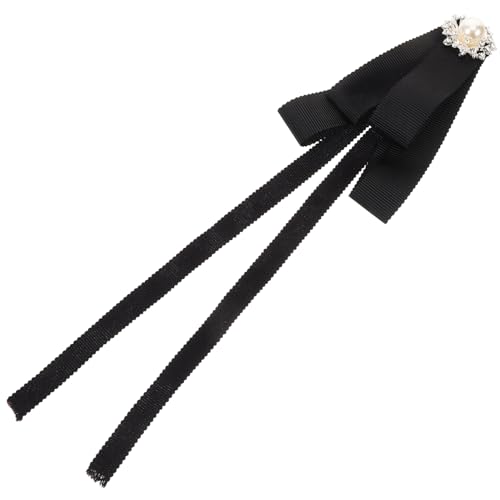 DOITOOL Nähzubehör Für Männer Mode Einheitliche Fliege Brosche Mit Schleife Dekorative Fliege Nähen Fliegebrosche Für Damen Brosche Für Kleidung Frauen Fliege Bogenbroschen Stoff Schwarz von DOITOOL