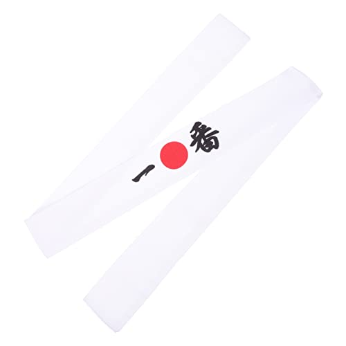 DOITOOL Ninja-stirnband Karate-stirnband Sport-stirnbänder Für Männer Koch Stirnbänder Sushi Koch Kostüm Kopfbedeckung Kochzubehör Atmungsaktiv Weiß Baumwolle Mann Binden von DOITOOL