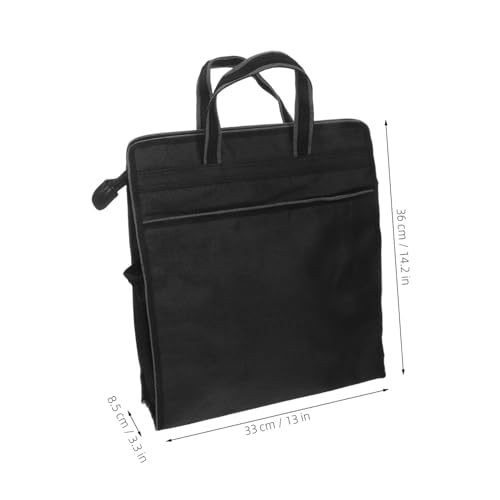 DOITOOL Oxford Dokumententasche mit Reißverschluss Business Aktenmappe mit Ergonomischem Griff Wasserdichte Notebook Hülle Tragbare Aktenorganizer Tasche für Damen für Büro und Reisen von DOITOOL