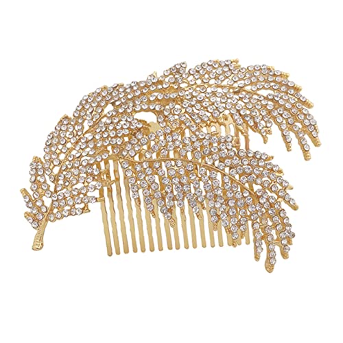 DOITOOL Perlen-Haarspange Pearl Flower Hair Insert Kamm Hochzeit Haarnadeln Kristall- Haare hoch Haar Diademe Tiara braut kopfschmuck Strasskamm Koreanisch Kopfbedeckung Zubehör von DOITOOL