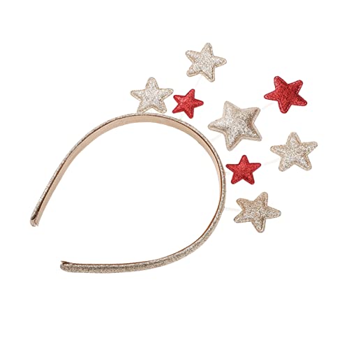 DOITOOL Pentagramm-Stirnband Mädchen-Outfits Kleider für jugendliche Mädchen Haarband Haargummis weihnachtskinder stirnband Lederstirnband Wenig frisch Haarring Haut rot von DOITOOL