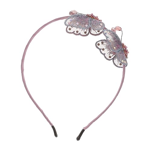 DOITOOL Perlenstirnband für frauen Stirnband mit Strassperlen Perlen Haarbänder Haarband Haargummis Tiara Kopfbedeckung Haarreifen Cosplay Juwel Haarnadel Fräulein Violett von DOITOOL