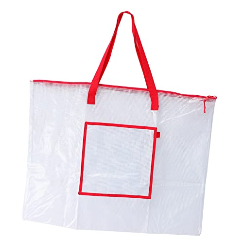 DOITOOL Poster-Einkaufstasche wasserdichte Zeichentaschen Malmappe Tasche Kunstwerk-Portfolio-Tasche große Aufbewahrungstasche studententasche Plakatkartonbehälter Plakathalter PVC rot von DOITOOL