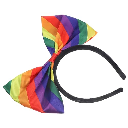 DOITOOL Regenbogen-Stirnband Blumenkranz-Stirnband Abschlussballzubehör Stirnbänder für Männer Haargummis Pride-Accessoires für Frauen Pride-Haarschmuck für Frauen Krawatte Haarnadel Mann von DOITOOL