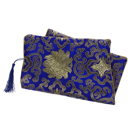 DOITOOL Reißverschlusstasche büchertasche School Bag Make-up Bag plastiktütchen Stiftemäppchen Schultasche Lagerung Taschenbeutel großer Bleistift-Organizer Stiftorganisator die Seide Blue von DOITOOL