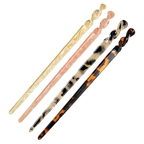 DOITOOL Klassische Chinesische Haarspangen 4-teiliges Set Schildpatt-haar Für Frauen von DOITOOL