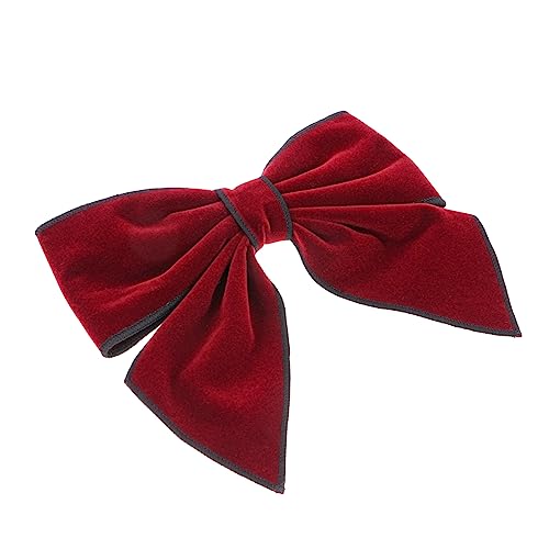 DOITOOL Schleife Haarnadel Hochzeitskopfschmuck Bowknot-haarschmuck Schleife Für Die Haare Haarschmuck Für Frauen Hochzeit Schleifendesign Baby Tiara Kind Krokodilklemme Samtstoff Krawatte von DOITOOL