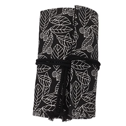 DOITOOL Space Saving Federmäppchen Großer Bleistift Organizer mit Fächern Tragbare Stifterolle für Künstler und Reisen Robuster Bleistift Wrap mit Dekorativem Druck von DOITOOL