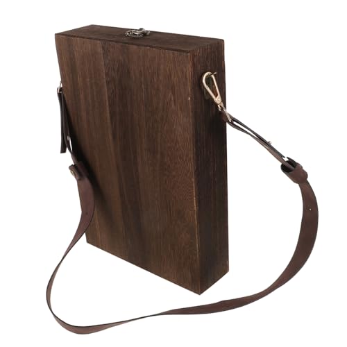 DOITOOL Holzkiste Mit Klappdeckel Aufbewahrungskoffer Für Andenken Rechteckige Schreibtasche Aus Holz Für Künstler Und Designer DIY- Für Zuhause Und Kunst von DOITOOL