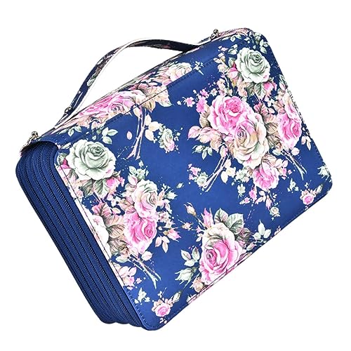 DOITOOL Stiftetui mit Fächern Großer Stauraum für Buntstifte Handtasche für Künstler und Elegantes Design mit Rosenmuster für Unterwegs Schutz Ihrer Schreibwaren DOITOOL Stiftetui mit Fächern Großer Stauraum für Buntstifte Handtasche für Künstler und Elegantes Design mit Rosenmuster für Unterwegs Schutz Ihrer Schreibwaren von DOITOOL