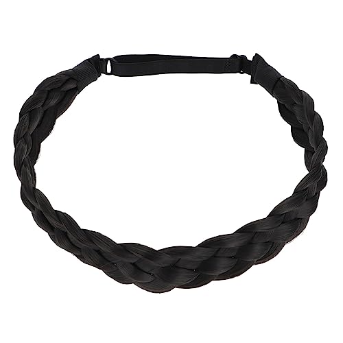 DOITOOL Stirnband Haarreifen Bohemia Zopf Haarband Cosplay-perücke Haarteile Für Damen Klobiges Geflochtenes Haarband Klassisch Klobig Pferdeschwanz Fräulein Jahrgang Hochtemperaturdraht von DOITOOL