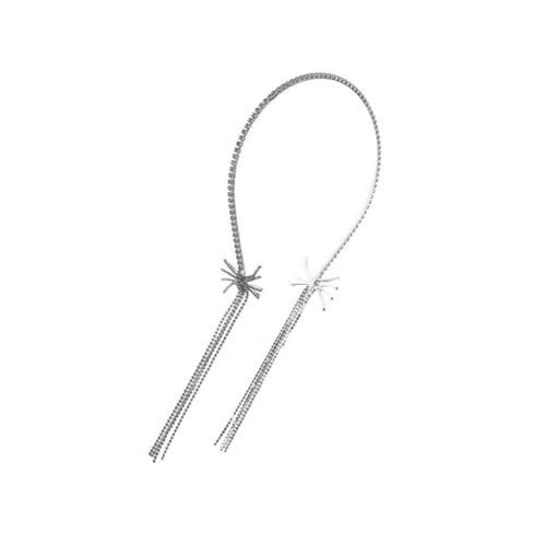 DOITOOL Stirnband mit Strassquaste Gatsby-Stirnband juwelenbesetztes Haarband Tiara Haargummis Kopfschmuck für Frauen Strass-Stirnband Mädchen Kopf Kette schmücken Schal von DOITOOL