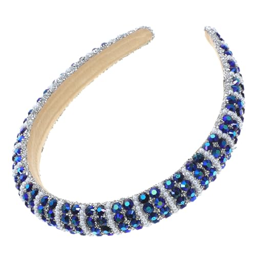 DOITOOL Strass-Stirnband Bling-Stirnband breiter Stirnbandreifen Haarschmuck Haargummis Haarband Haarstirnbänder für Damen Haarbänder für Mädchen Barock- Kopfbedeckung von DOITOOL