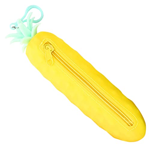 DOITOOL Silikon-federmäppchen Mit Ananas- Großes Fassungsvermögen Für Stifte Bleistifte Und Notizen Tragbar Und Praktisch Für Erwachsene von DOITOOL