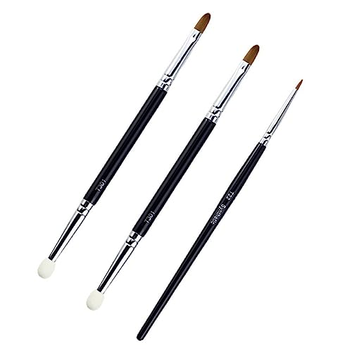 DOITOOL T22 Feiner Concealer-pinsel T301 Doppel-schwammpinsel 3er-set Mit Kleinen Concealer-pinseln Für Gesicht Eyeliner Mehrzweck-make-up-tools Spurloser Concealer-pinsel Für Das Gesicht von DOITOOL