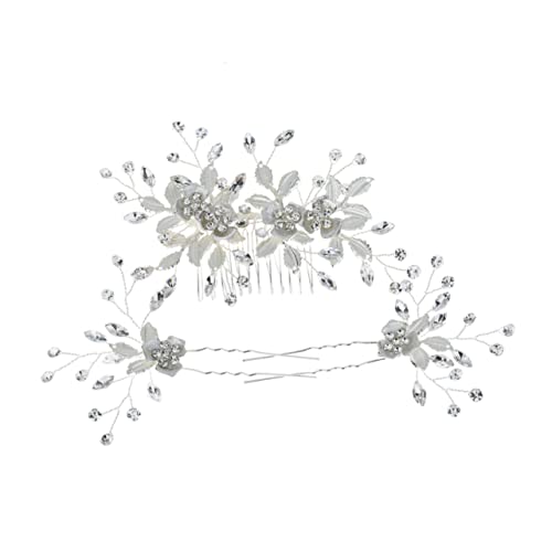 DOITOOL Haarspangen Haarklammer Haarnadel Tiara Kamm Kopfbedeckung aus Legierung Hochzeit Haarschmuck Braut von DOITOOL