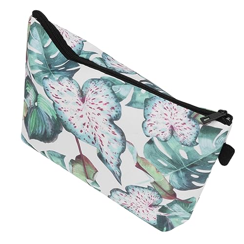 DOITOOL Digitaldruck-Blumen-Pflanzen-Kupplungs-Aufbewahrungs-wasserdichte tragbare Reise-Kosmetiktasche Aufbewahrungstasche Mini-Schreibwarentasche Halloween-Kosmetiktasche Make-up-Taschen von DOITOOL