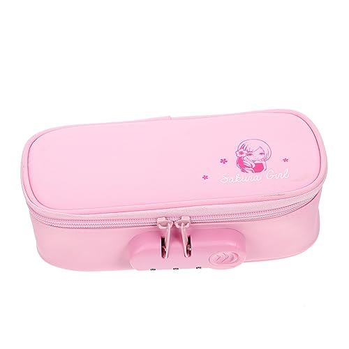 DOITOOL Tragbare Stiftetasche mit Code Schloss Große Kapazität Oxford Multifunktionales Federmäppchen für Schule und Büro für Schreibwaren Organisation von DOITOOL