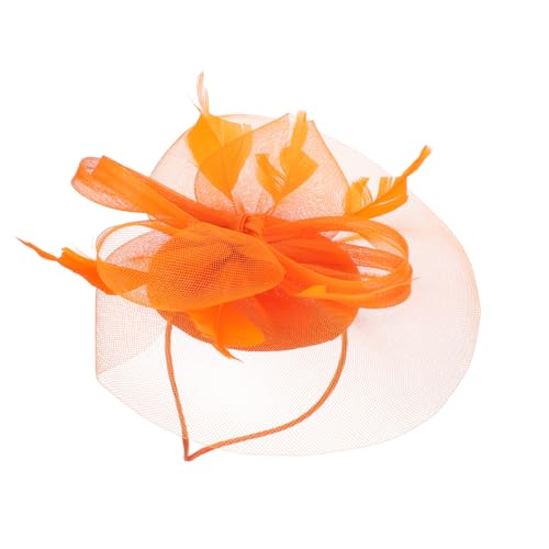 DOITOOL Tea-party-kopfbedeckung Kopfschmuck Für Die Teeparty Fascinator-mesh-stirnband Fascinator-stirnband Für Damen Haarschmuck Für Damen Derby-hut Gittergewebe Braut Tarnung Partyhut von DOITOOL