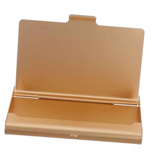 DOITOOL Aluminiumlegierung Kartenetui Visitenkartenhalter Mit Klappdeckel Aufbewahrungsbox Für Kreditkarten Und Geldscheine Tragbar Für Damen Und Männer von DOITOOL