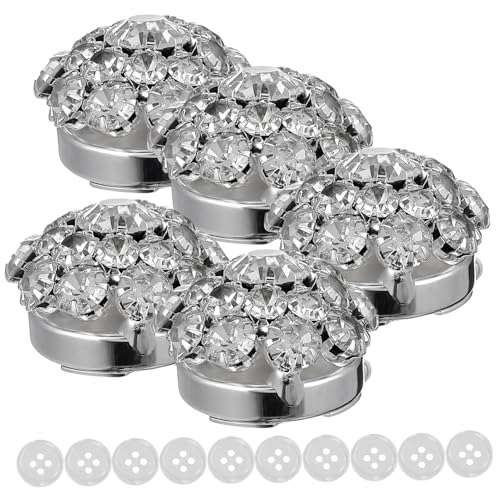 DOITOOL Wasserstrahlverzierte Blumen Manschettenknöpfe mit Weißen Hemdknöpfen Elegantes Accessoire für Hochzeitshemden Anzugknöpfe für Festliche Anlässe und Formelle Kleidung von DOITOOL