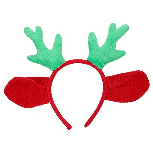 DOITOOL Weihnachtsgeweih Stirnband Feiertagsstirnbänder für Frauen Cosplay-Stirnband für Weihnachten Haargummis Haar Klammern Party-Cosplay-Stirnband Weihnachtsstirnband von DOITOOL