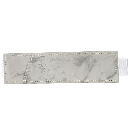 DOITOOL schreibutensilien büromaterial notebooke Stift aufbewahrung Elastic Belt Schreibtischstifthalter Schreibwaren Beutel schlank Journal Stifthülle Notizbuch-Stifthülle PU-Leder Grey von DOITOOL