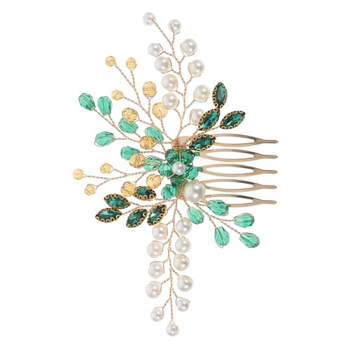 DOITOOL Feenschmuck für Frauen Brautaccessoires Tiara Golddekor Haarkamm mit Strass dekorative Haarkämme für Damen Handbuch Haarschmuck Zubehör Kopfbedeckung Fräulein schmücken Metall von DOITOOL