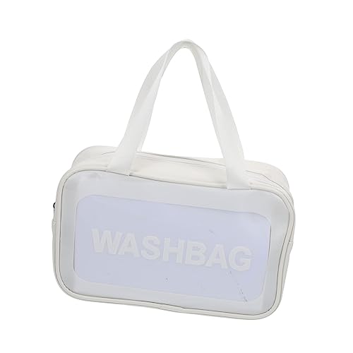 DOITOOL transparente Kosmetiktasche Kulturtasche mit Reißverschluss Kulturbeutel für Damen Aufbewahrungstasche Make-up-Taschen durchsichtige Kosmetiktasche Makeup Tasche Badetasche Pflege von DOITOOL