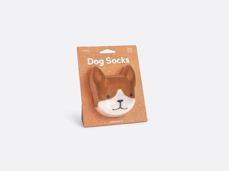 DOIY Socken Dog (Box, 1-Paar, Strümpfe geformt als Hund) Fun Geschenkidee für Hundeliebhaber von DOIY