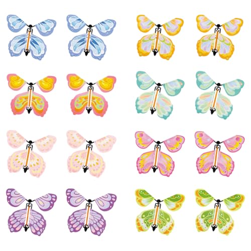 DOKRIN Drachen & Flugspielzeug 16 Magische fliegende Schmetterlinge, fliegende Schmetterlingsspielzeuge, magische fliegende Schmetterlinge, Überraschungsschmetterlinge für Kinder DOKRIN Drachen & Flugspielzeug 16 Magische fliegende Schmetterlinge, fliegende Schmetterlingsspielzeuge, magische fliegende Schmetterlinge, Überraschungsschmetterlinge für Kinder von DOKRIN