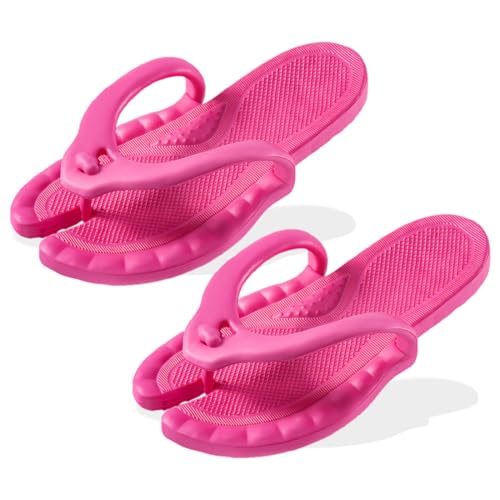 DOKRIN Dusch- & Badeschuhe für Damen,Tragbare, faltbare Strand-Flip-Flops für unterwegs, rutschfeste Badeschuhe, geeignet für Größe 39–40 von DOKRIN