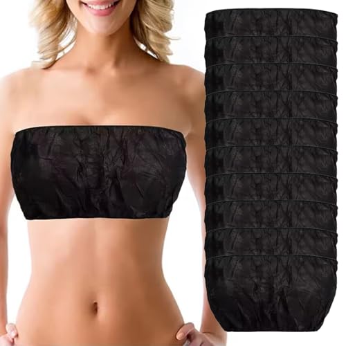 DOKRIN Klassische BHs für Damen,10 stücke Schwarz Schönheit Salon Einweg Bh Vlies Stoff frauen Spezielle Sauna Massage Reise Bh Wrap DOKRIN Klassische BHs für Damen,10 stücke Schwarz Schönheit Salon Einweg Bh Vlies Stoff frauen Spezielle Sauna Massage Reise Bh Wrap von DOKRIN