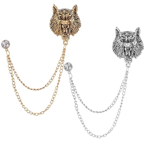 DOKRIN Krawattennadeln & Manschettenknöpfe für Herren,Herren Legierung Quaste Hemd Brosche Anzug Zubehör personalisierte Schmuck von DOKRIN