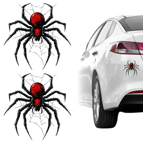 DOKRIN Merchandise Decals & Stickers, 2 Stück Autoaufkleber schwarze Spinne Autoaufkleber lustige Auto-Stoßstangenaufkleber 3D-lustige Aufkleber geeignet für Autos Schlafzimmer DOKRIN Merchandise Decals & Stickers, 2 Stück Autoaufkleber schwarze Spinne Autoaufkleber lustige Auto-Stoßstangenaufkleber 3D-lustige Aufkleber geeignet für Autos Schlafzimmer von DOKRIN