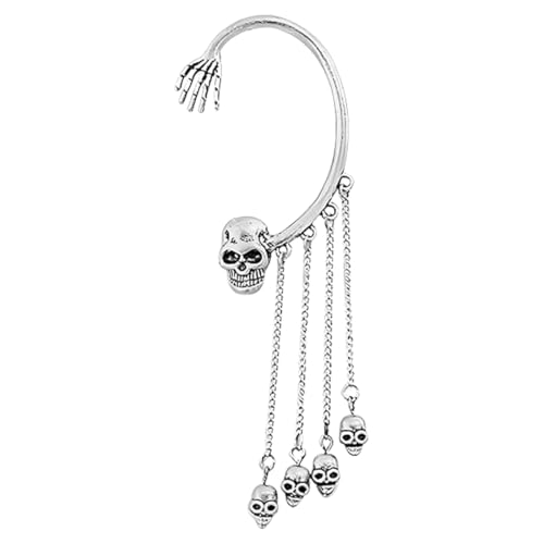 DOKRIN Ohrringe für Damen,1 Halloween Quasten-Ohrhänger, Gothic-Ohrclips, auch für ungepiercte Ohren geeignet DOKRIN Ohrringe für Damen,1 Halloween Quasten-Ohrhänger, Gothic-Ohrclips, auch für ungepiercte Ohren geeignet von DOKRIN