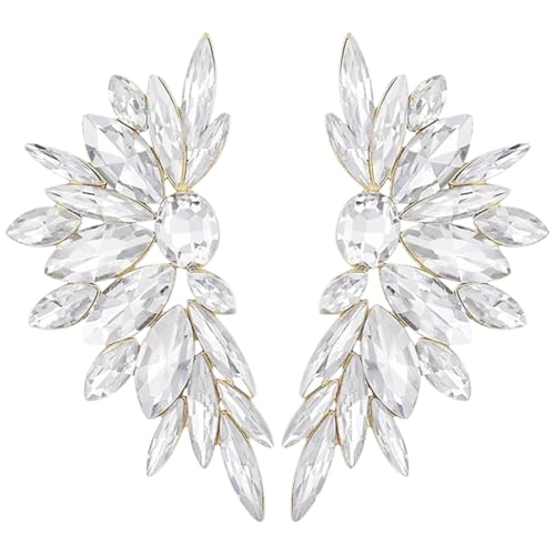 DOKRIN Ohrringe für Damen,Geometrische, halbrunde, diamantbesetzte Ohrringe aus Legierung, perfekte Geschenke für Mädchen und Frauen DOKRIN Ohrringe für Damen,Geometrische, halbrunde, diamantbesetzte Ohrringe aus Legierung, perfekte Geschenke für Mädchen und Frauen von DOKRIN