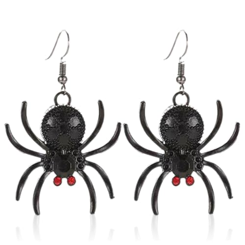 DOKRIN Ohrringe für Damen,Spinnen-Ohrhänger, Gothic-Halloween-Ohrhänger DOKRIN Ohrringe für Damen,Spinnen-Ohrhänger, Gothic-Halloween-Ohrhänger von DOKRIN