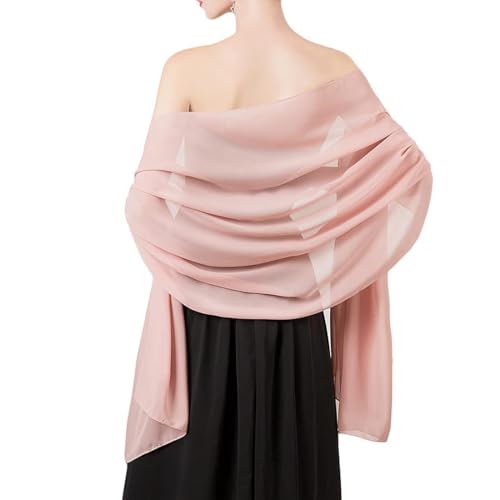 DOKRIN Schals für Damen 1 eleganter bohnenrosa Damen-Zeremonienschal, eleganter Damen-Zeremonienschal, eleganter Abendschal DOKRIN Schals für Damen 1 eleganter bohnenrosa Damen-Zeremonienschal, eleganter Damen-Zeremonienschal, eleganter Abendschal von DOKRIN