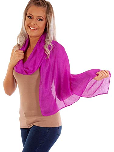 DOLCE ABBRACCIO by RiemTEX ® Schal Damen PRIMA DONNA Stola Tuch aus Wildseide in purpurnem Violett Tücher in 31 Uni Farben Halstücher Seidentuch Schals Damen Halstuch Seidenschal (Purpur) von DOLCE ABBRACCIO by RiemTEX