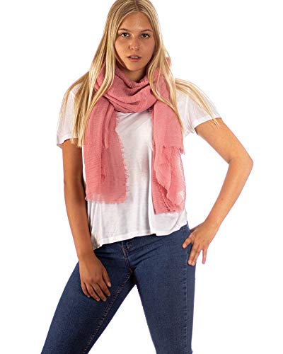 DOLCE ABBRACCIO by RiemTEX Damen Schal FUNKY STYLE Halstuch Bandana Geschenke für Frauen Stola XXL Tuch Kopftuch Tücher Motorrad Halstuch Multifunktionstuch Pashmina Schal (Blush) von DOLCE ABBRACCIO by RiemTEX