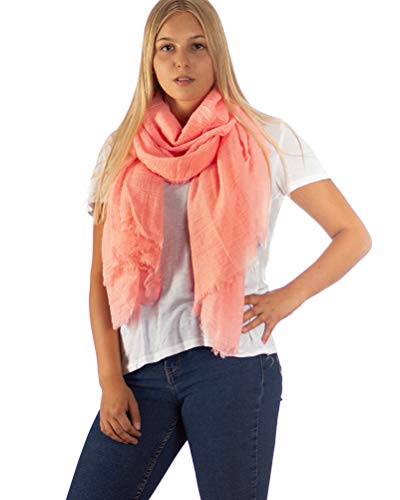 DOLCE ABBRACCIO by RiemTEX Damen Schal FUNKY STYLE Halstuch Bandana Geschenke für Frauen Stola XXL Tuch Kopftuch Tücher Motorrad Halstuch Multifunktionstuch Pashmina Schal (Rosé) von DOLCE ABBRACCIO by RiemTEX