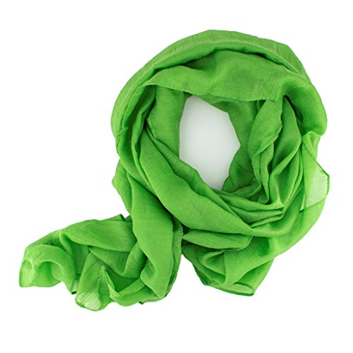 DOLCE ABBRACCIO by RiemTEX WILD CAT Damen Schal Halstuch Tuch aus kratzfreiem Mikrotouch für Frühling Sommer Ganzjährig (Hellgrün) von DOLCE ABBRACCIO by RiemTEX