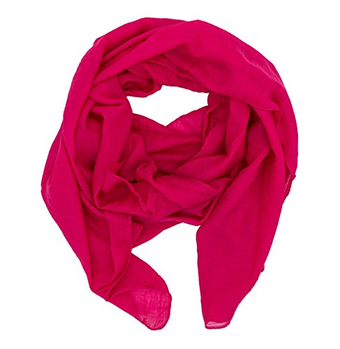 DOLCE ABBRACCIO by RiemTEX WILD CAT Damen Schal Halstuch Tücher aus kratzfreiem Mikrotouch für Frühling Sommer Ganzjährig (Dark Pink) von DOLCE ABBRACCIO by RiemTEX