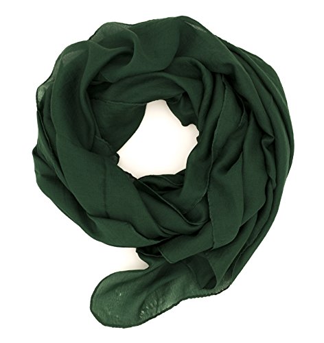 DOLCE ABBRACCIO by RiemTEX WILD CAT Damen Schal Halstuch Tuch aus kratzfreiem Mikrotouch für Frühling Sommer Ganzjährig (Smaragd) von DOLCE ABBRACCIO by RiemTEX