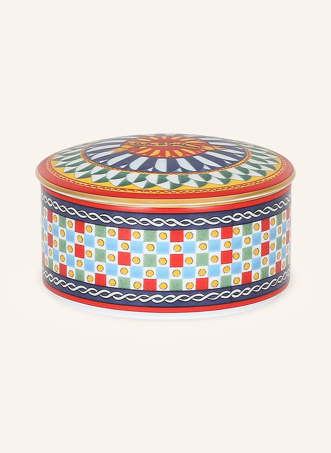 Dolce & Gabbana Casa Aufbewahrungsdose gruen von DOLCE & GABBANA CASA