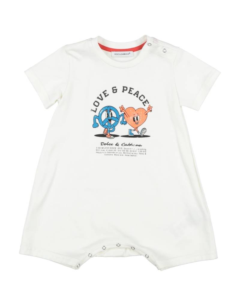 DOLCE&GABBANA Babystrampler & -latzhosen Kinder Elfenbein von DOLCE&GABBANA