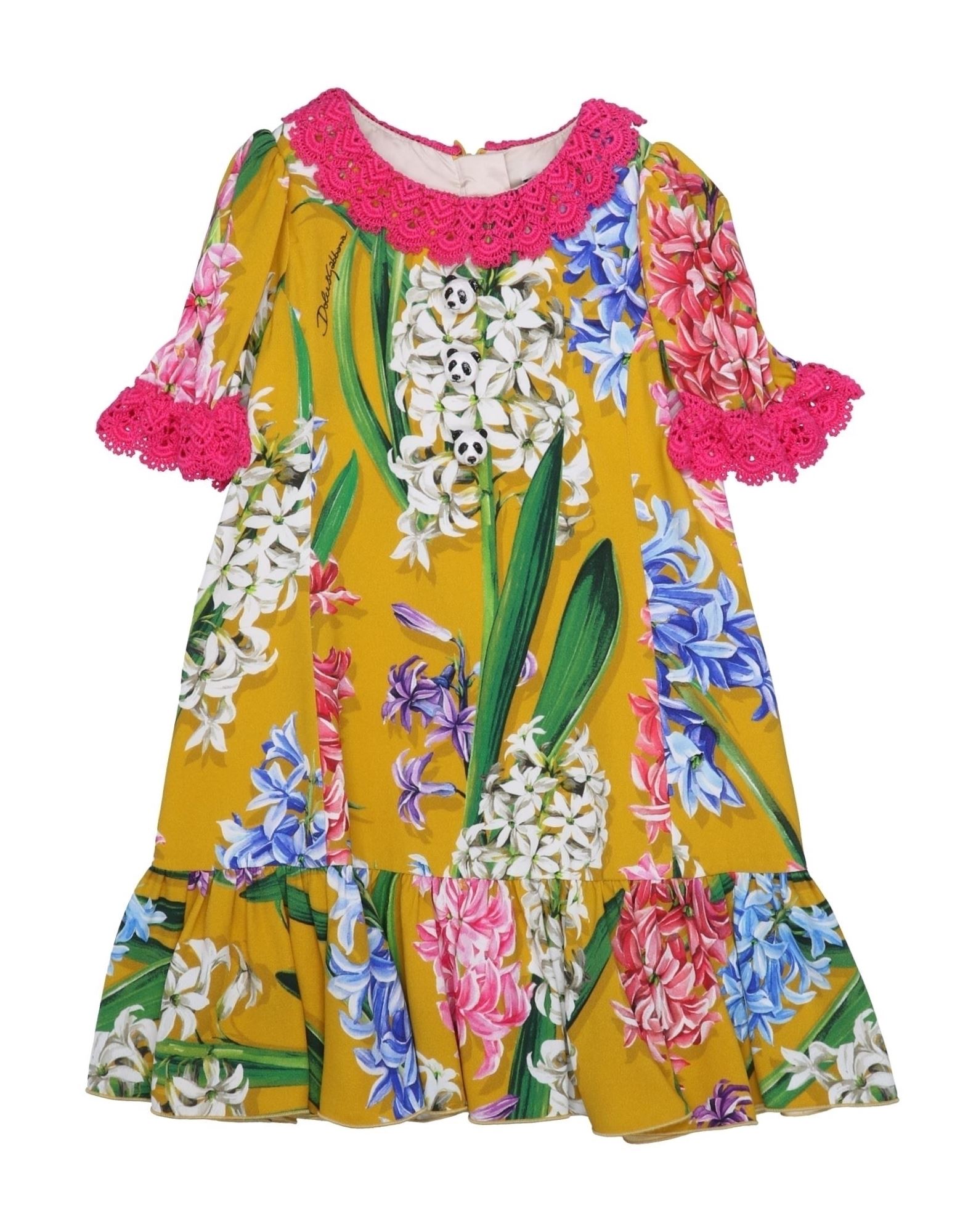 DOLCE&GABBANA Babykleid Kinder Ocker von DOLCE&GABBANA